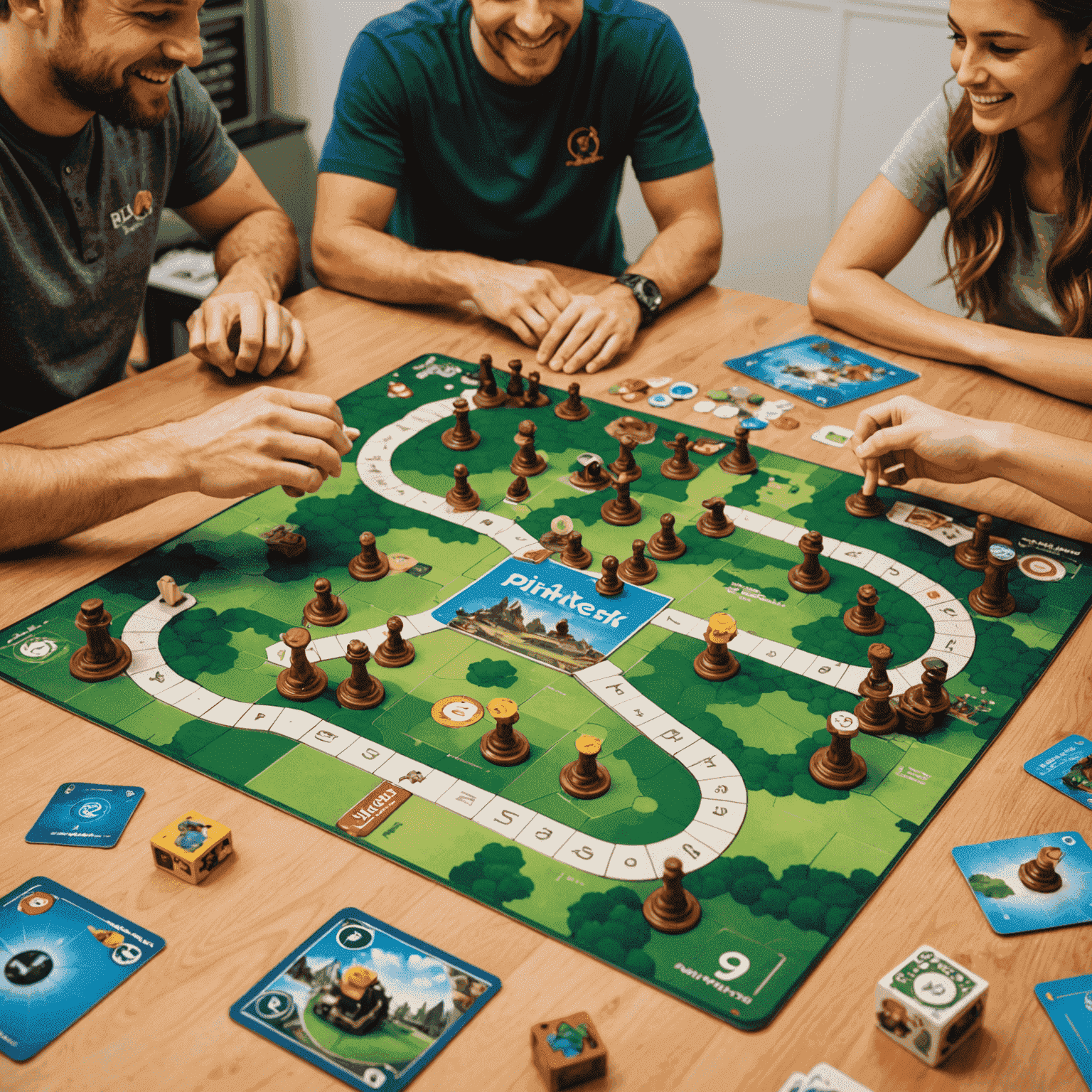 PlinkoRush board game setup with players enjoying the game